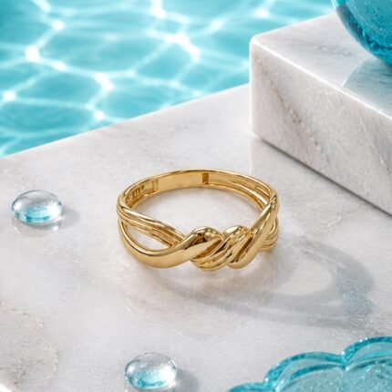 Hera 0.22ct Huggie Hoop Earrings in 14ct Yellow Gold